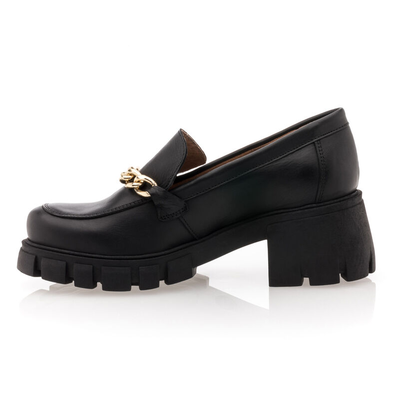 Svarta loafers/båtskor för kvinnor