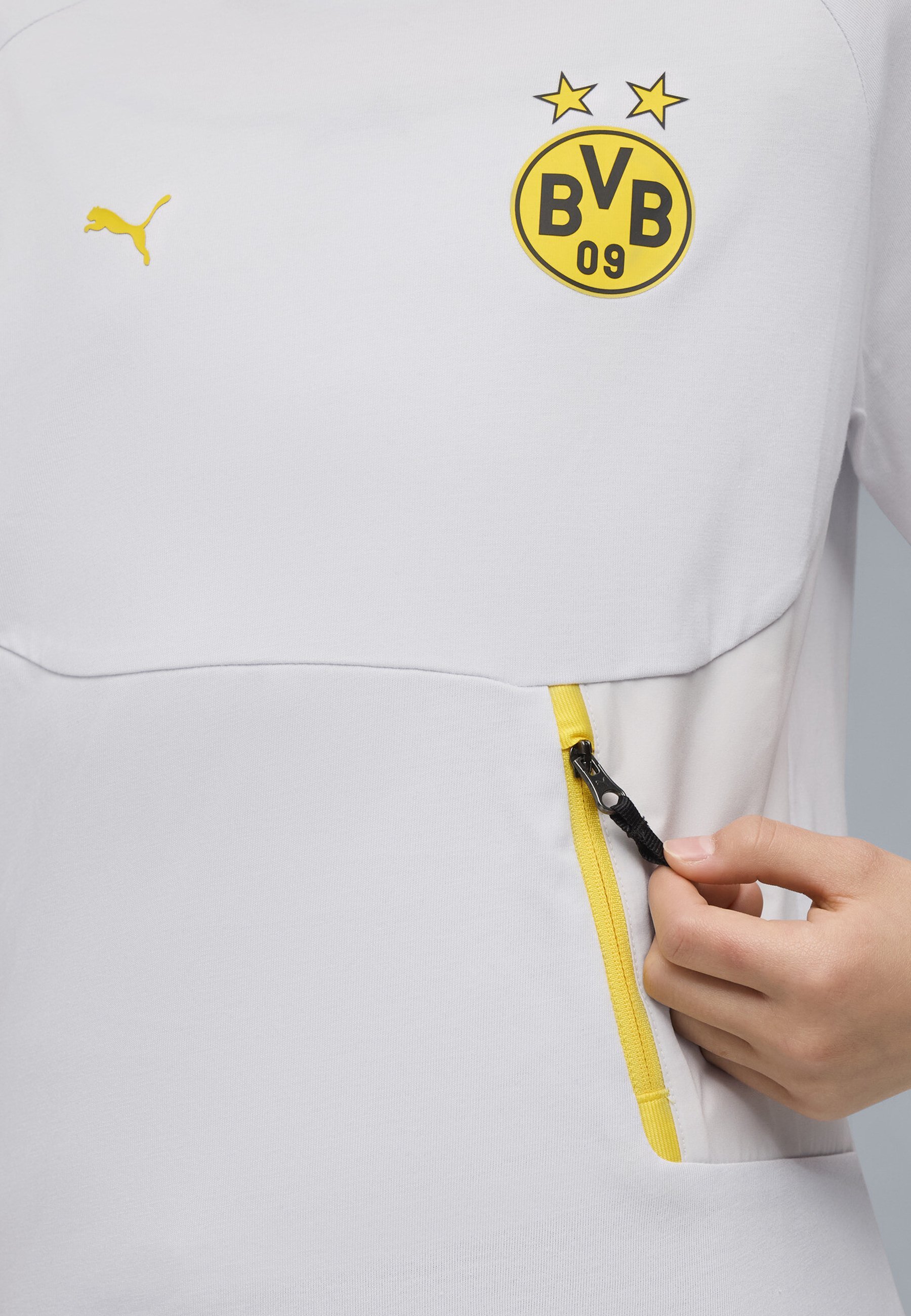 Puma BORUSSIA DORTMUND - Tenue du club - Silver Mist Faster Yellow
