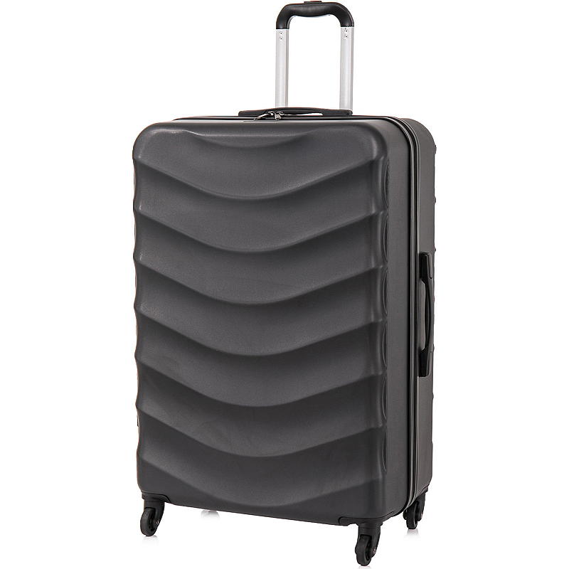 Valise iGo 77 cm noire, forme ondulée