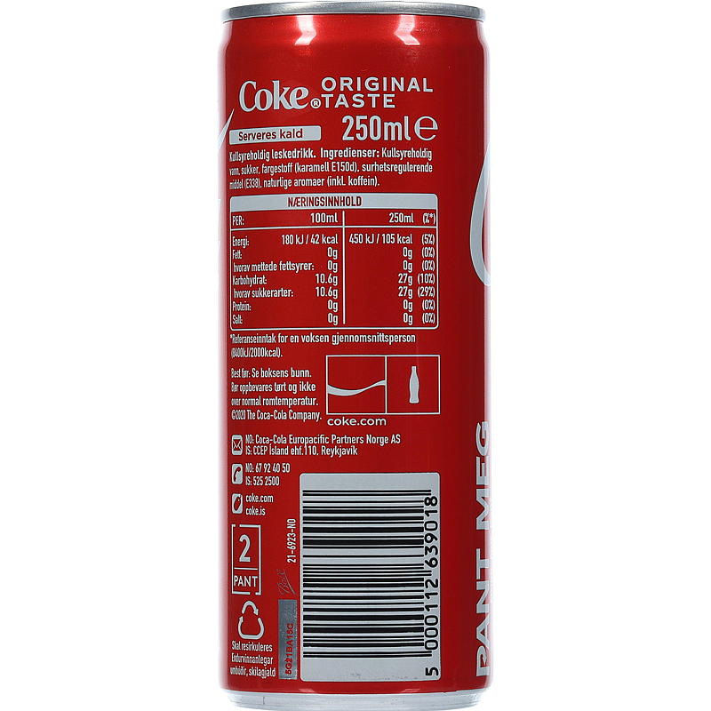Coca-Cola Coca-Cola 0,25 lm/sokeri