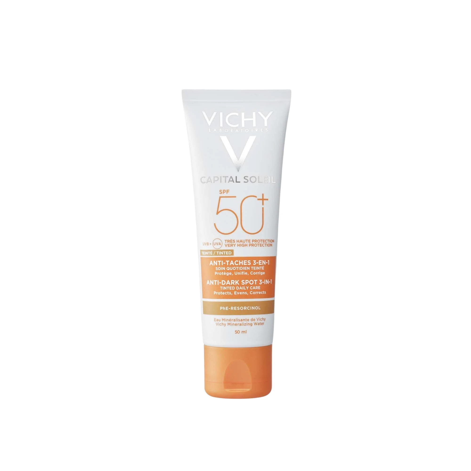 Capital Soleil Capital Soleil Crema Viso 3in1 Anti-Macchie SPF 50+ - Solare viso alta prot.