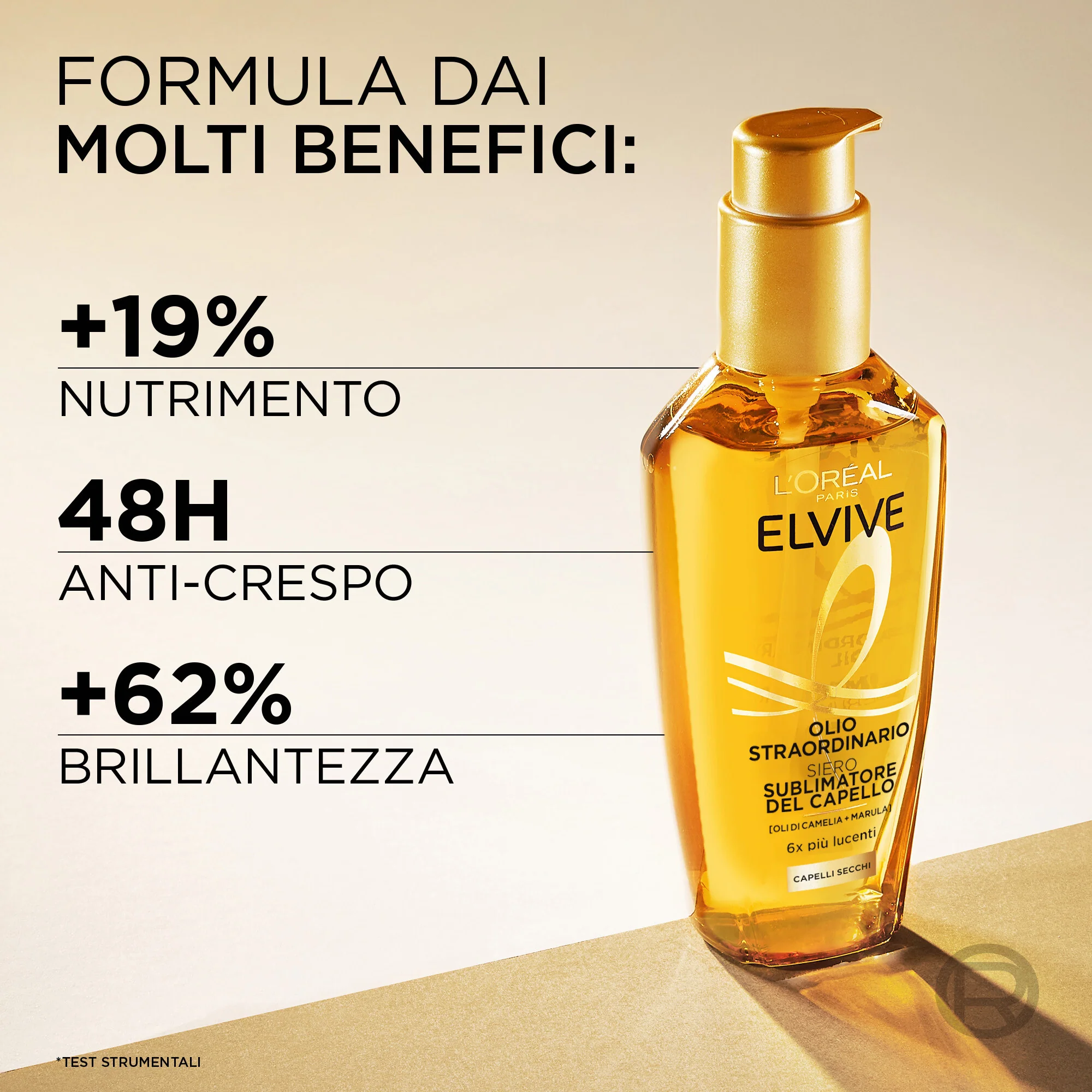 Elvive Olio Straordinario - Olio Capelli Styling & Finish, Ristrutturanti & Ricostruttivi