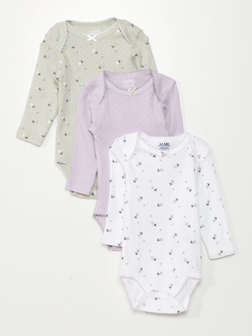 Set van 3 bodysuits - WIT