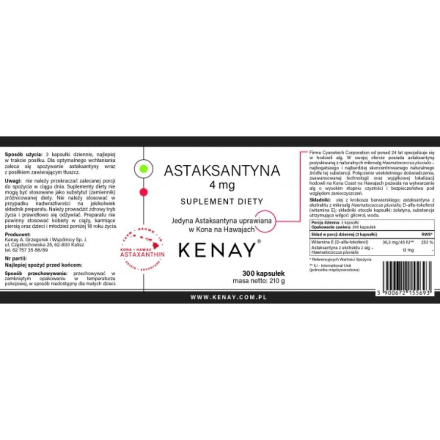 Astaxantina 4 mg