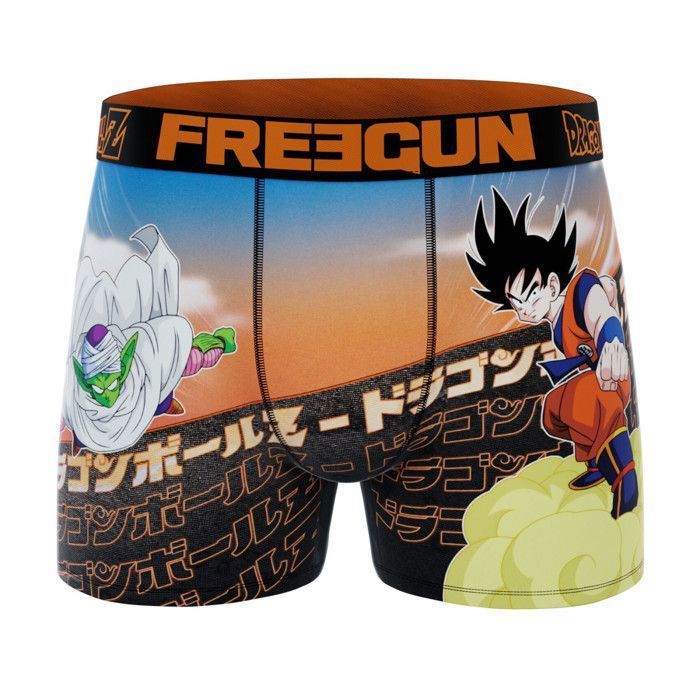 Freegun Boys' Boxer Shorts DRAGON BALL Z, Boys' Underwear - Orange (Pack of 3)