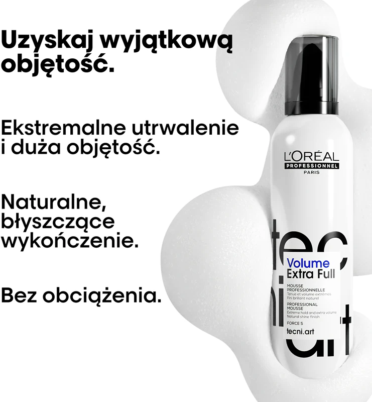 L'Oréal Professionnel Tecni.Art Full Volume Extra silná fixačná pena pre objem
