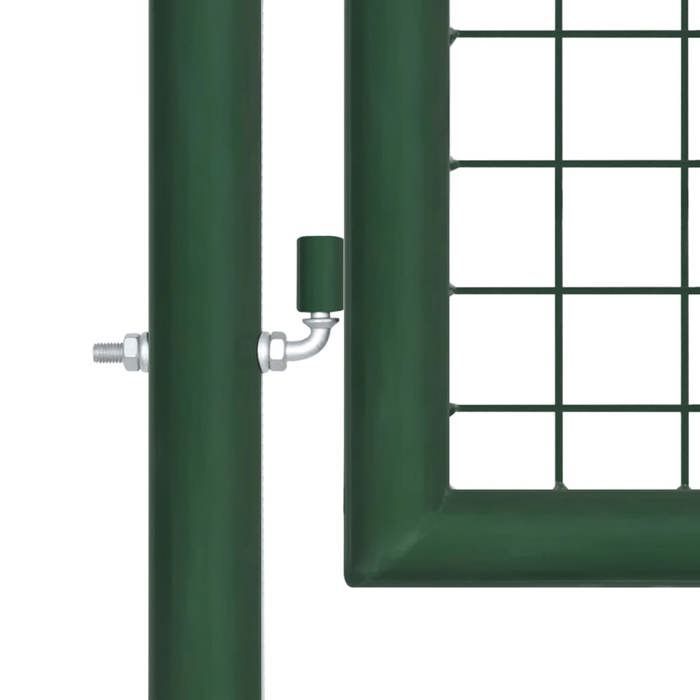 vidaXL Garden Mesh Gate, Patio Gate, Security Barrier, Outdoor Terrace Gate, Green 350x175 cm 154534
