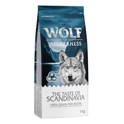 x 1 kg suchého krmiva pro psy Wolf of Wilderness - 3 + 1 zdarma!*