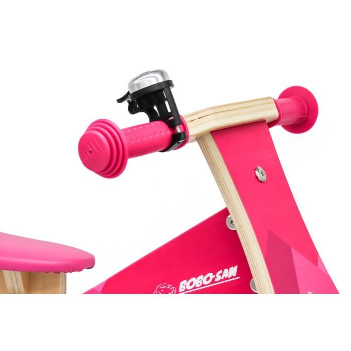 Bicicleta de equilibrio de madera rosa Bobo-San