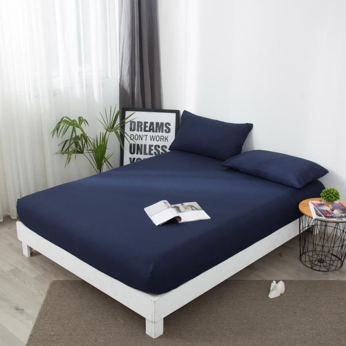 Coprimaterasso 90x200-30cm | Impermeabile e traspirante | Morbido e silenzioso | Blu