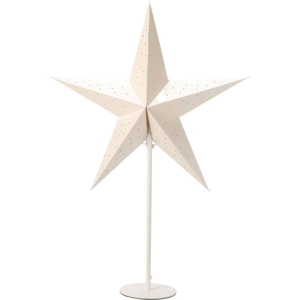Dekoracyjna gwiazda świecąca z papieru, metalowy stojak,36cm