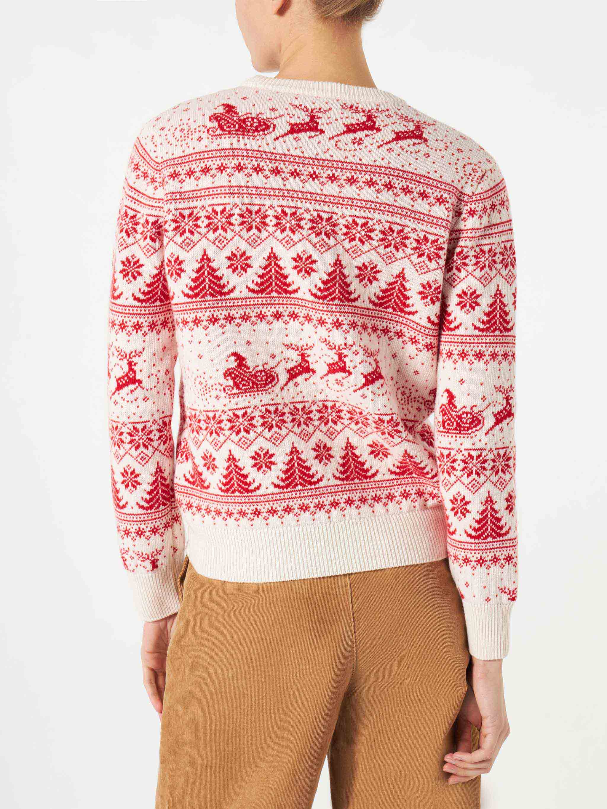 Damenpullover mit Weihnachtsmotiv