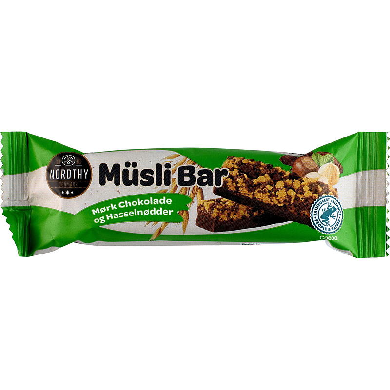 Müslibar 6-pakning hasselnøtter og mørk sjokolade