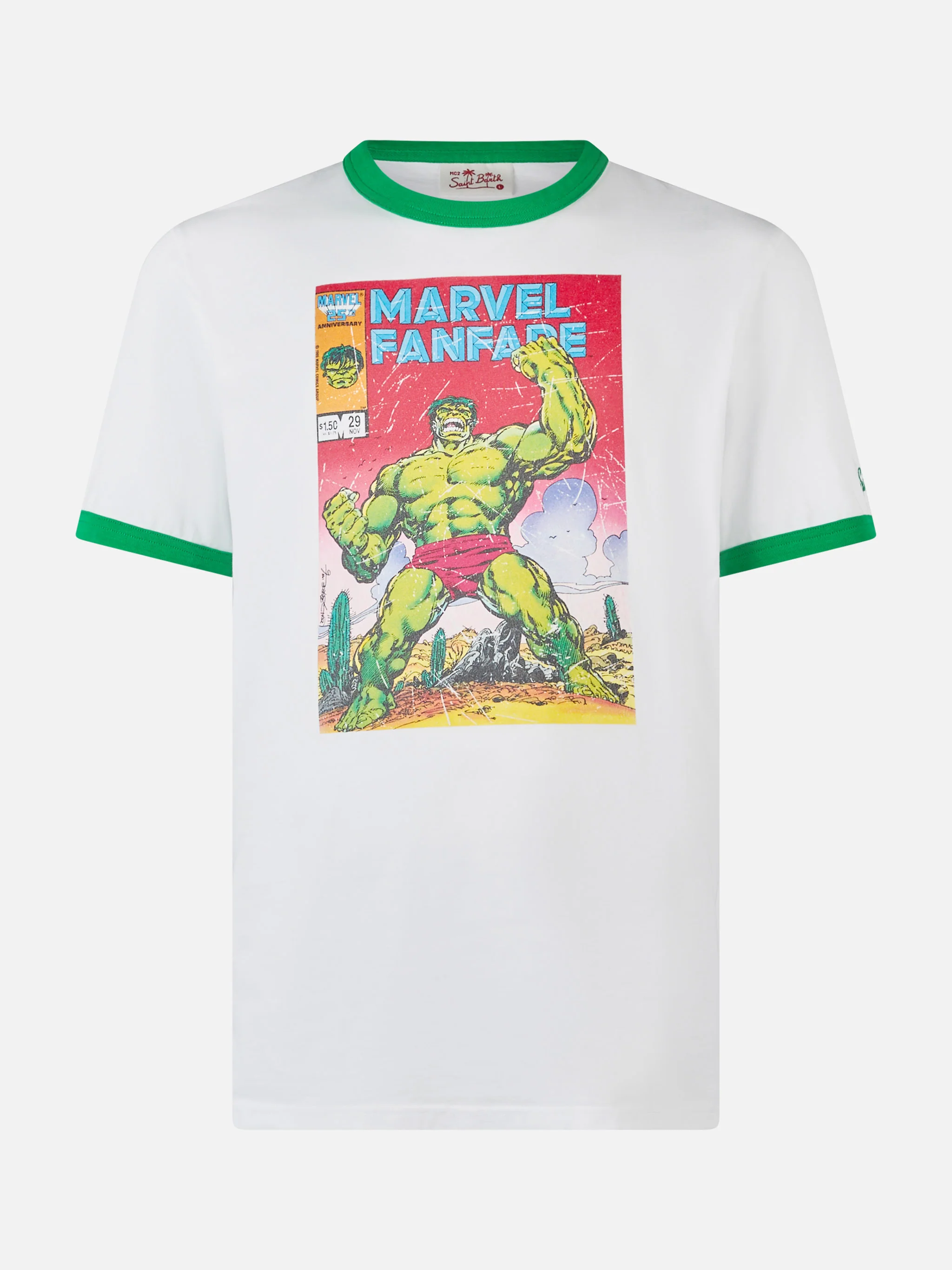 Heren katoenen T-shirt met Hulk-print | MARVEL SPECIALE EDITIE