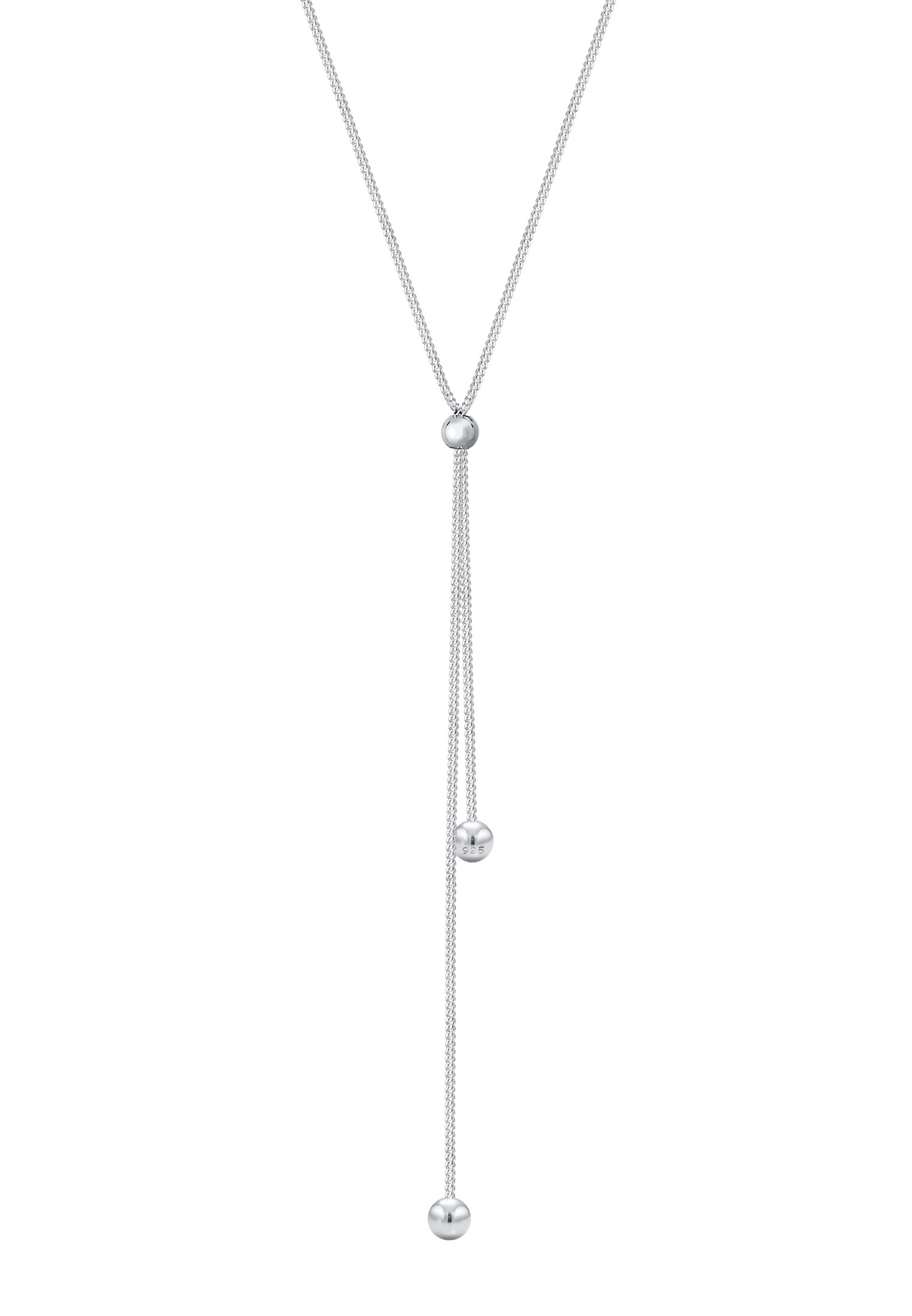 Elli Femmes Chaîne en Y Boule Pendentif Filigrane Réglable en Argent Sterling 925