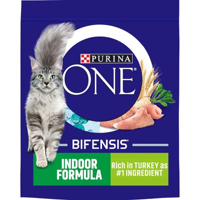 PURINA ONE Indoor Formula Trockenfutter für Katzen mit Truthahn und Vollkorn