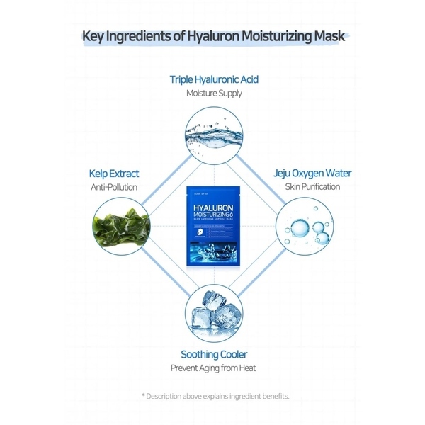Some By Mi Hyaluron Feuchtigkeitsspendende Glow Luminous Ampoule Maske