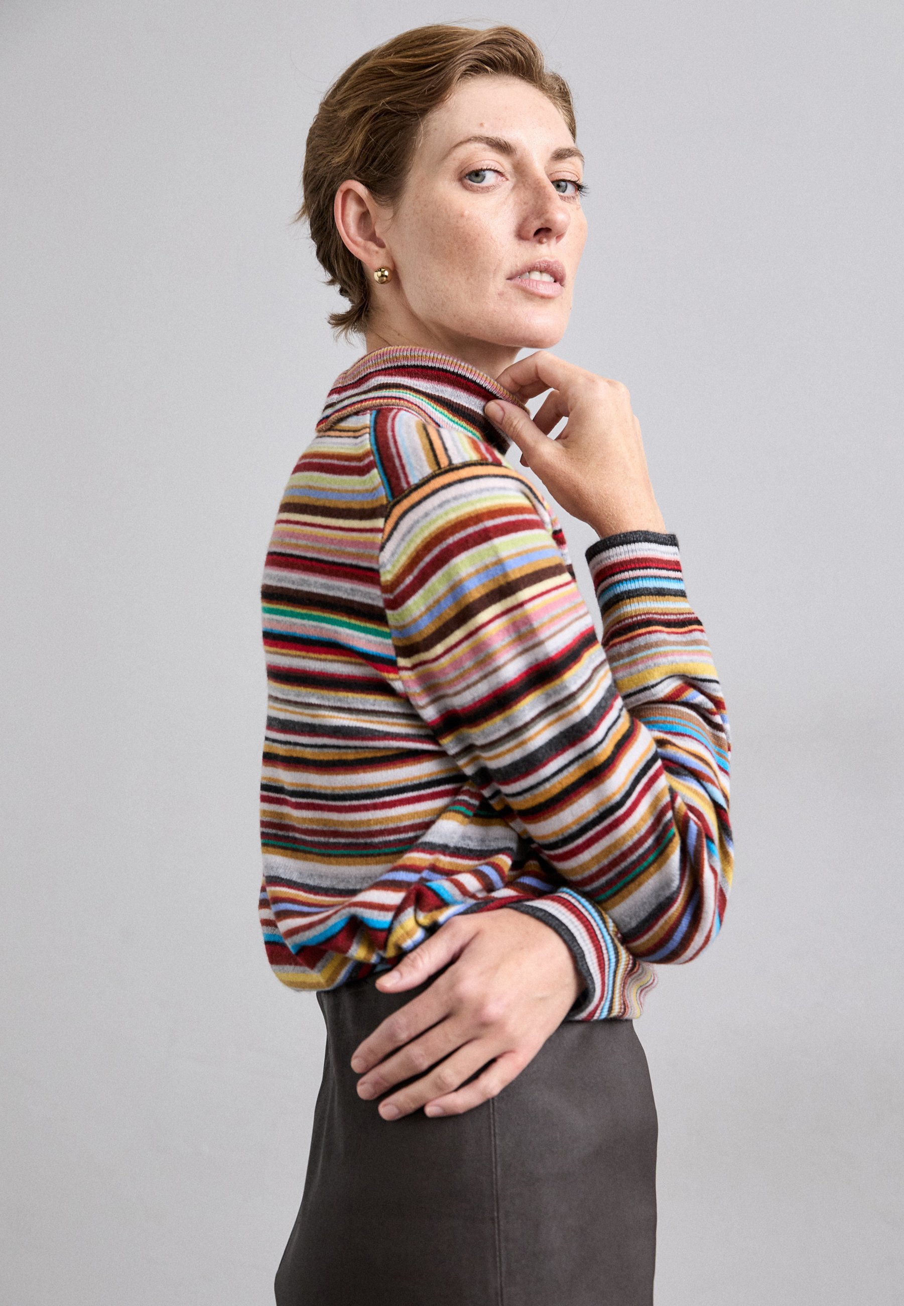 Paul Smith damestrui met rolkraag - trui - veelkleurig