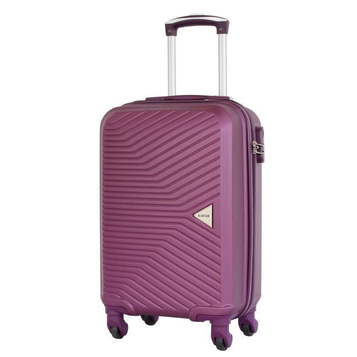 Maleta de cabina y neceser Alistair S - Colección Iron - 4 ruedas - ABS ultrarresistente - Negro