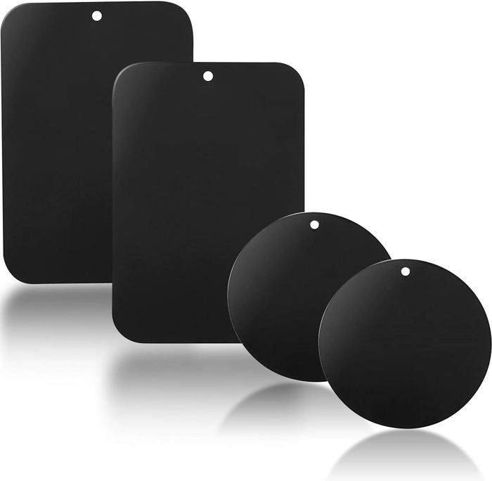 4 piastre metalliche con adesivo 3M per supporto magnetico per telefono da auto/supporto magnetico universale in metallo per auto