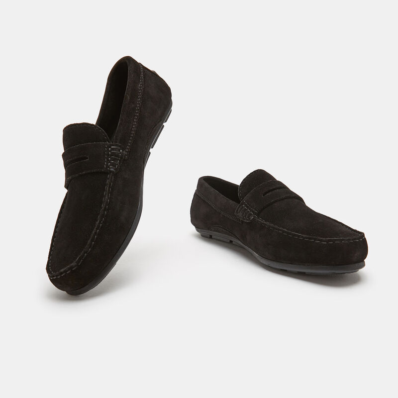 BATA herenloafers van suède