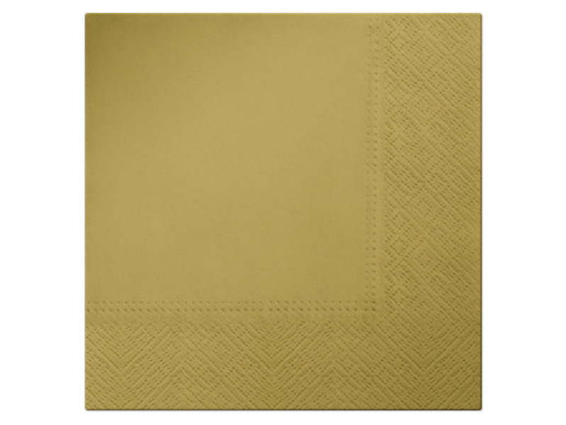 Serwetki Monocolor Gold 20 szt. 33x33 cm