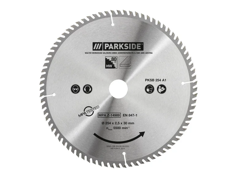 Lamă de ferăstrău circular PARKSIDE® PKSB 254 A1, 25,4 cm
