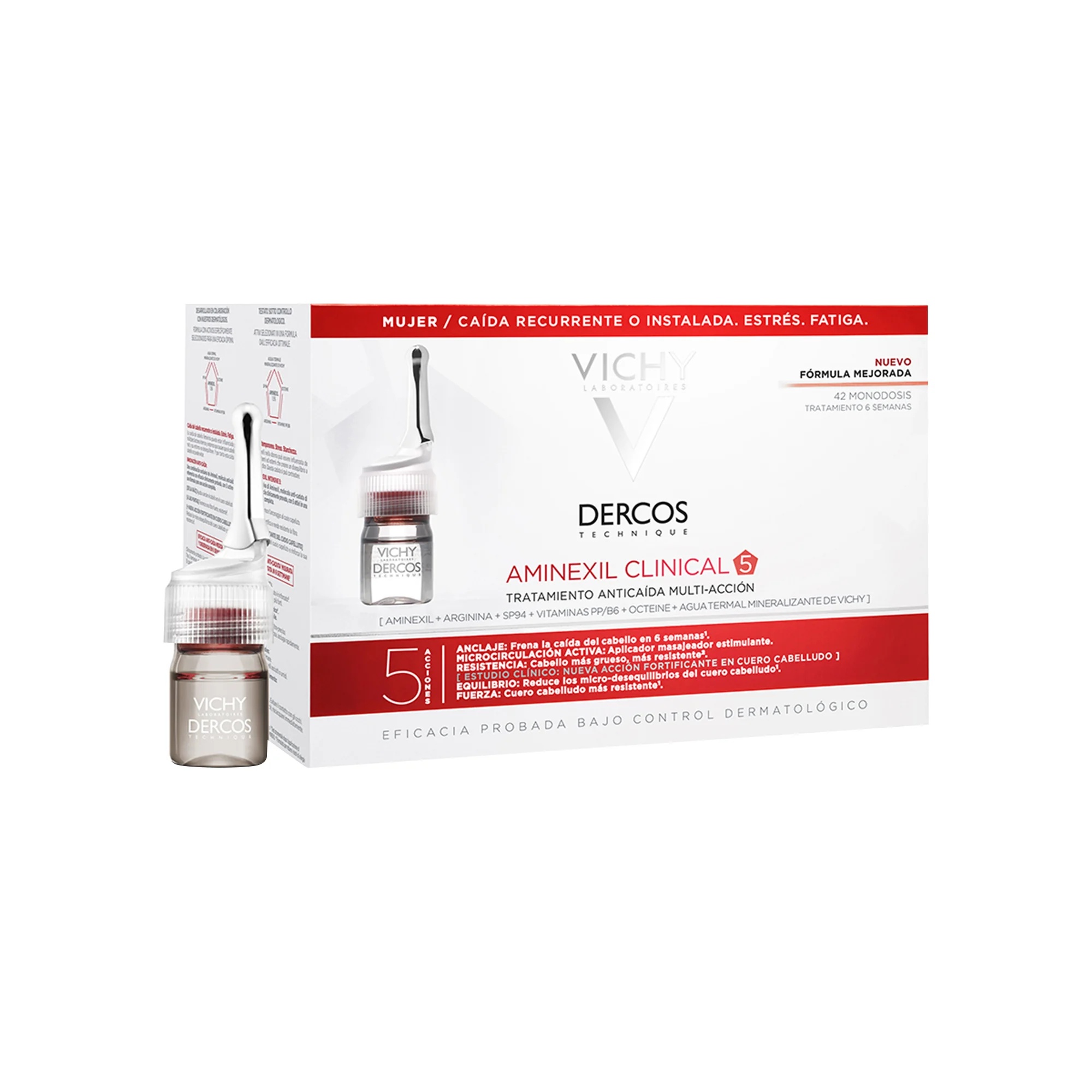 VICHY Vichy Dercos Aminexil Intensive 5 Women 42 flessen anti-haaruitvalbehandeling voor vrouwen