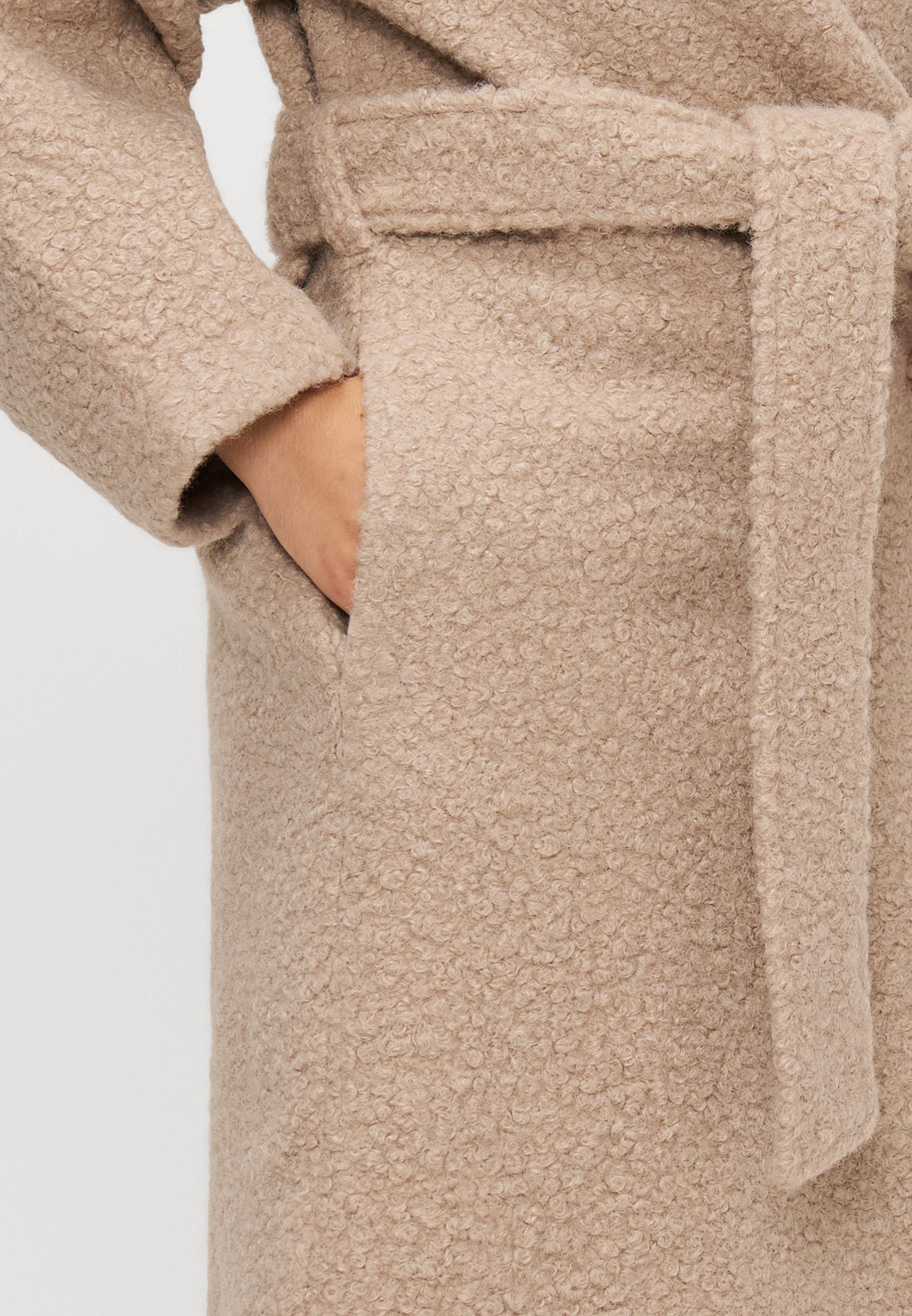 Gina Tricot Petite LANGE JAS - Klassieke jas - zacht beige