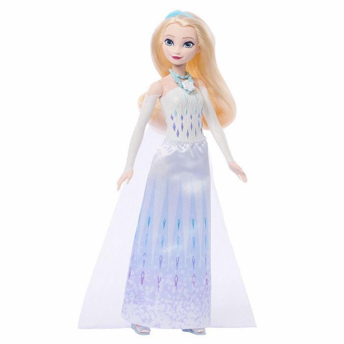 Boneca Elsa Reveladora de Joias, Frozen, acessórios com 8 surpresas, 1 caixa de joias em formato de floco de neve, 1 anel