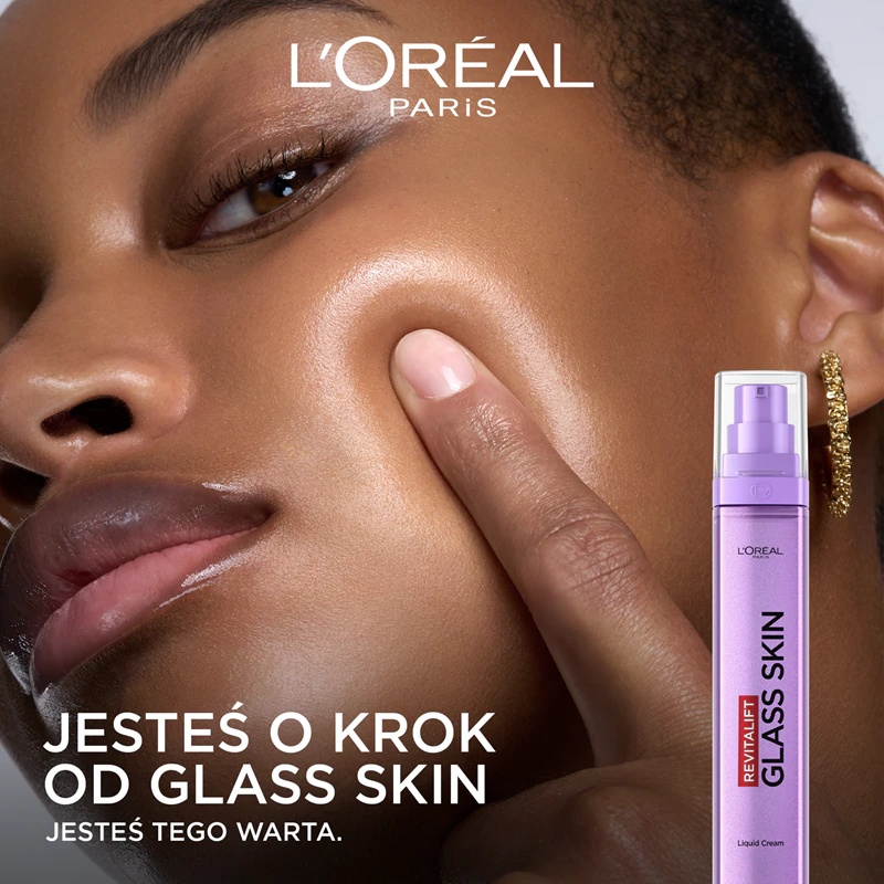 L'Oréal Paris Revitalift Glass Skin intenzivno hranilna krema na vodni osnovi