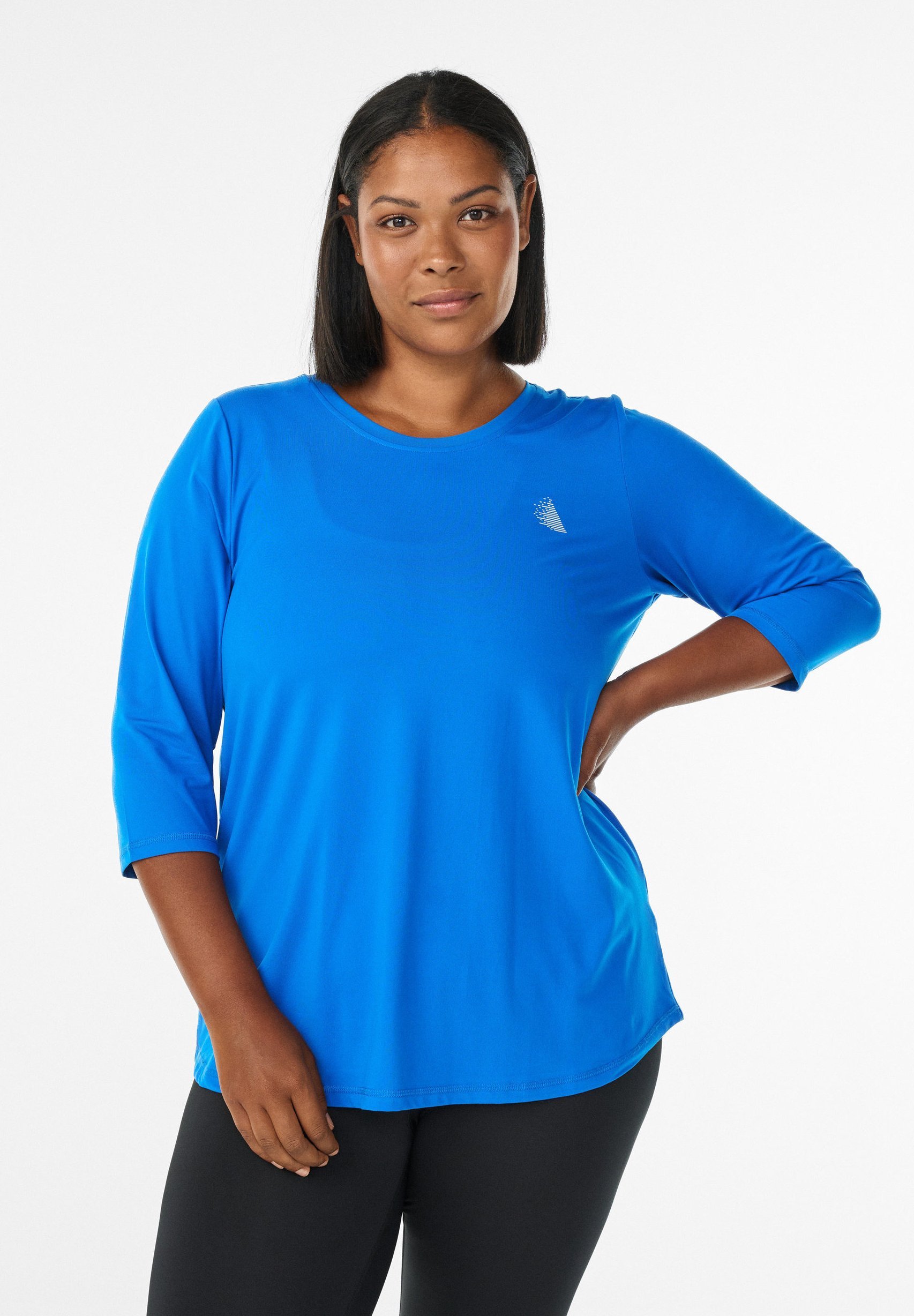 Active by Zizzi TRAINING MIT 3/4-ÄRMELN - Top s dlhým rukávom - princeznovská modrá