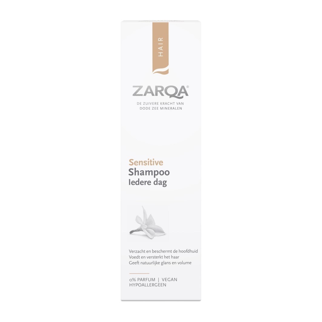 Šampon za občutljive lase ZARQA za vsakodnevno uporabo – 200 ml