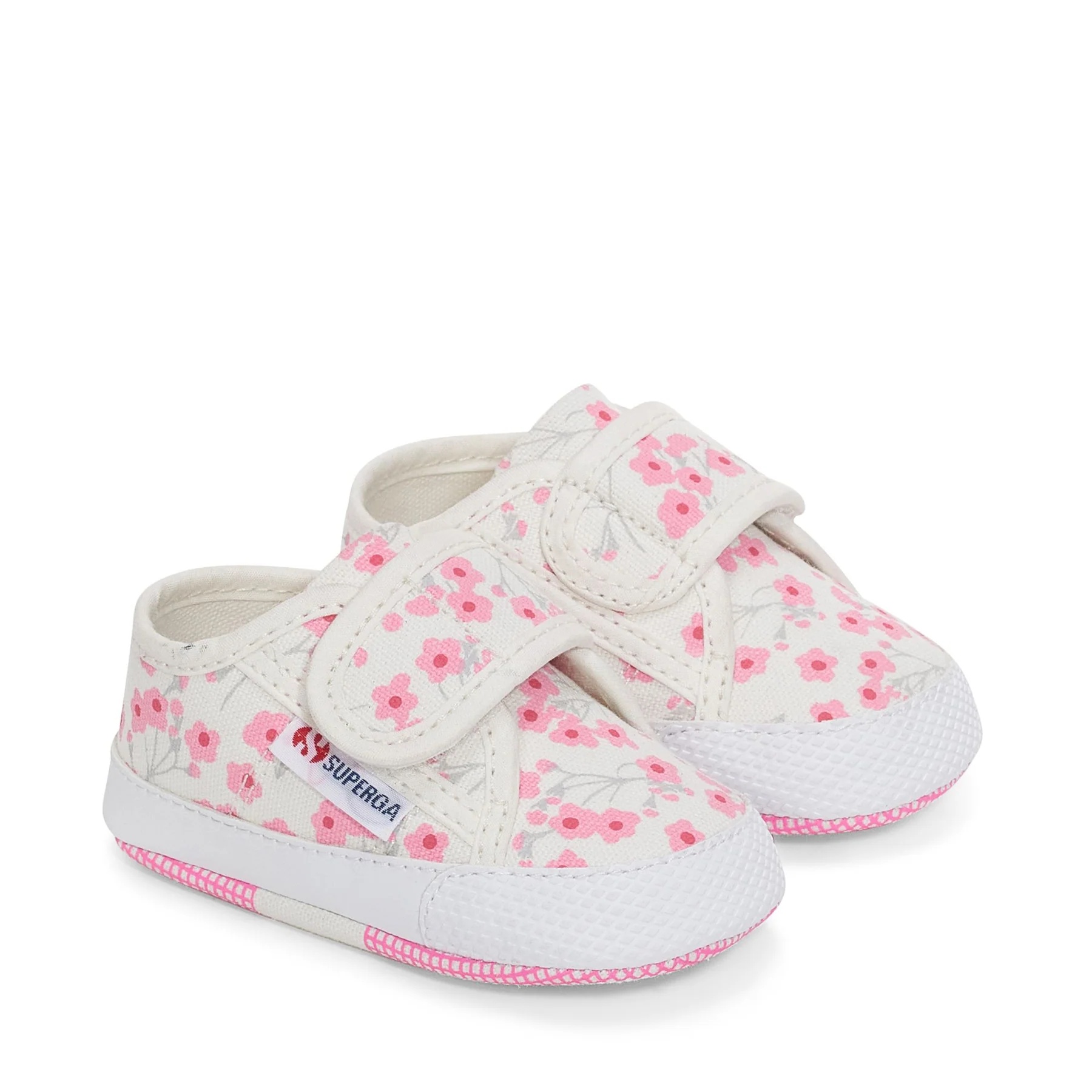 4006 BABY STRAP CHERRY FLOWERS-WHITE AVORIO CHERRY FLOWERS