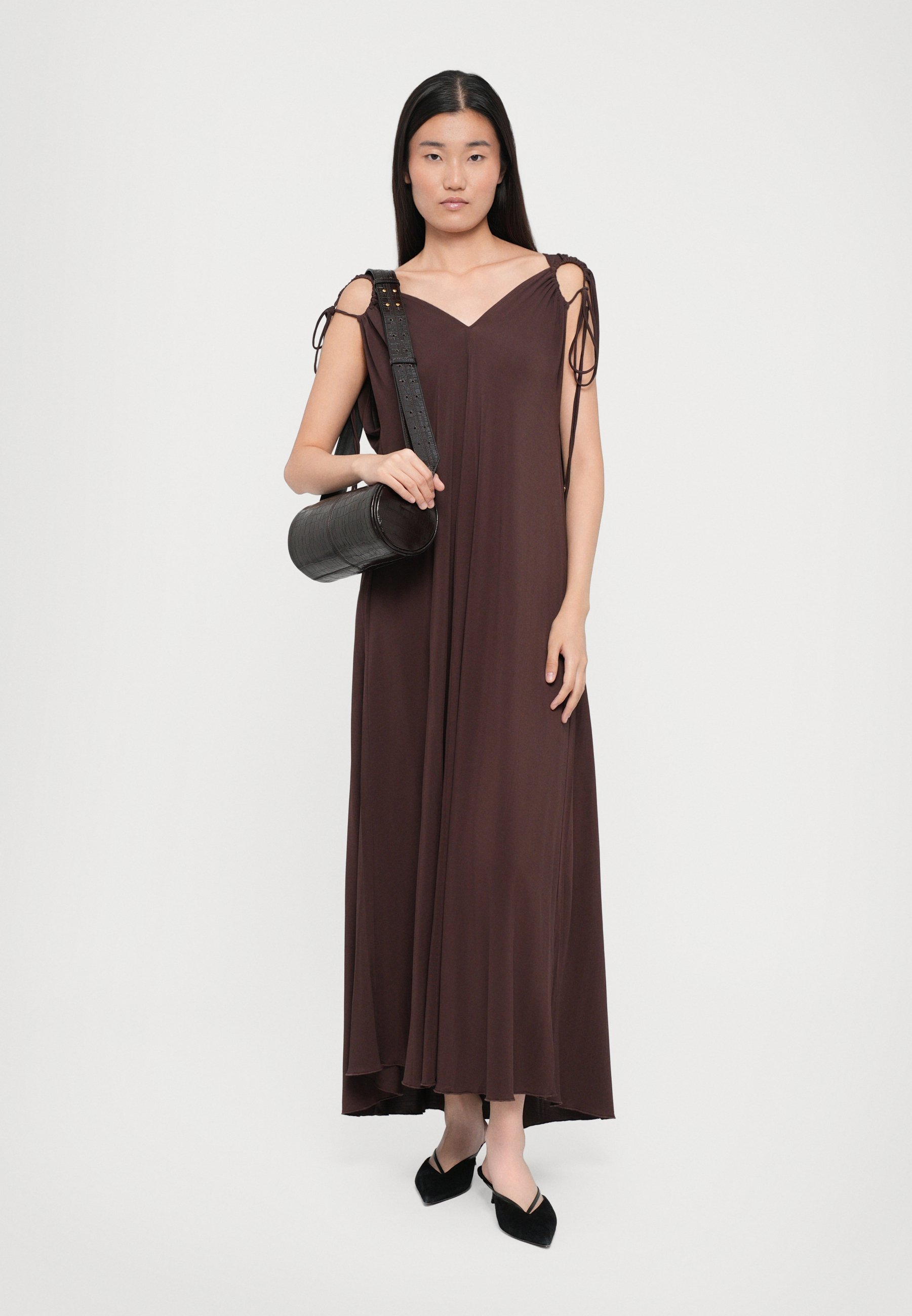 Robe en jersey marron AERON DORIS