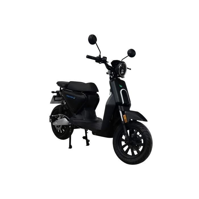 CKA C1 50cc elektrische scooter - Tweezitter, lithiumbatterij - Kleur: Zwart, Batterij: 60V 26Ah