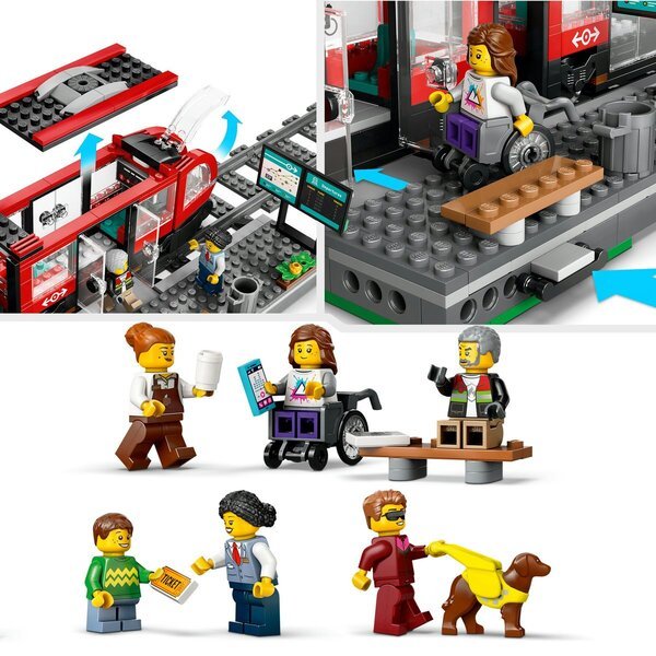 LEGO City 60423 Stadstram en Station<br>
