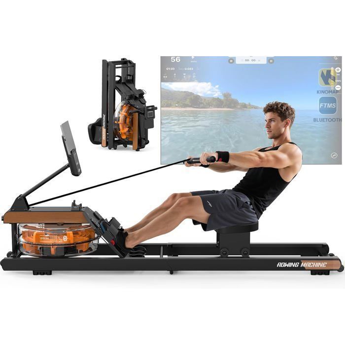 Vogatore ad acqua - ORISYN - Modello pieghevole - Bluetooth - Supporto per tablet regolabile - 160 kg