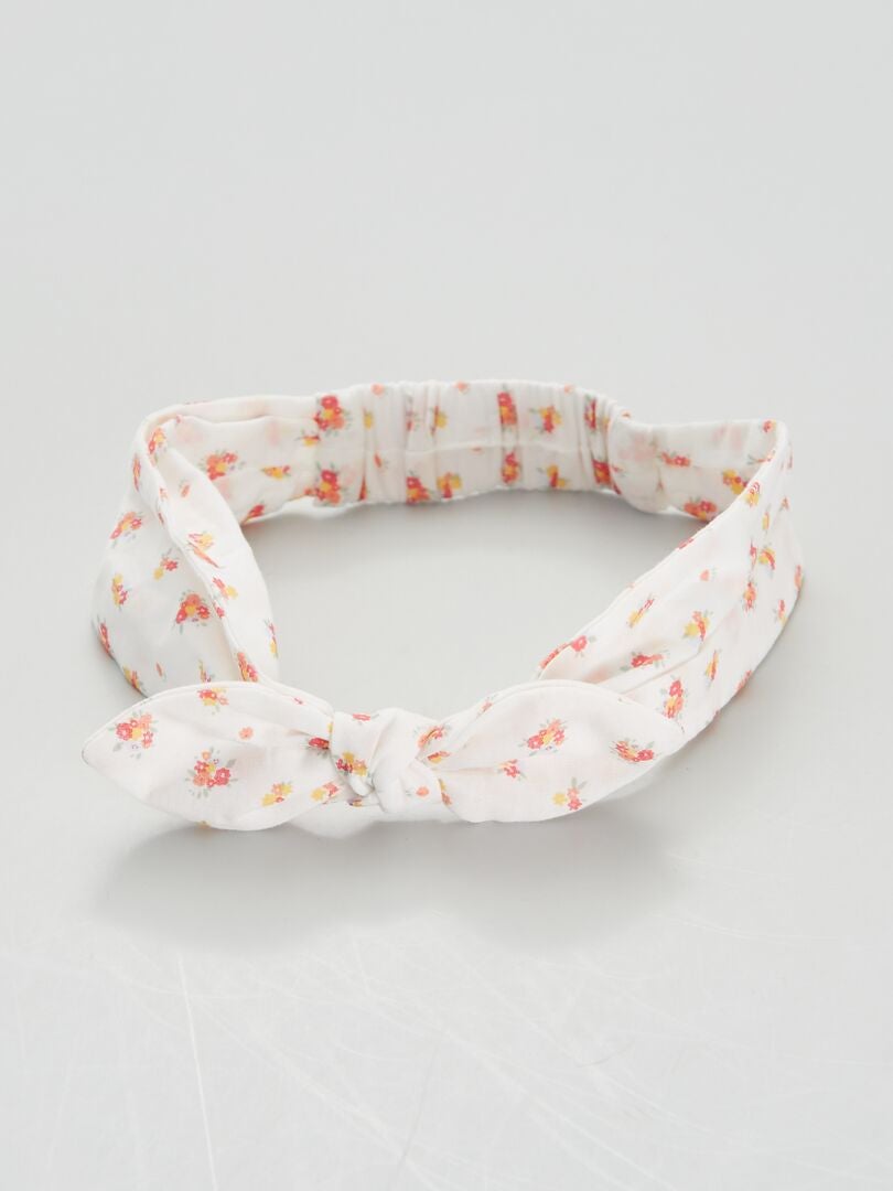 Tiara com laço - BRANCA