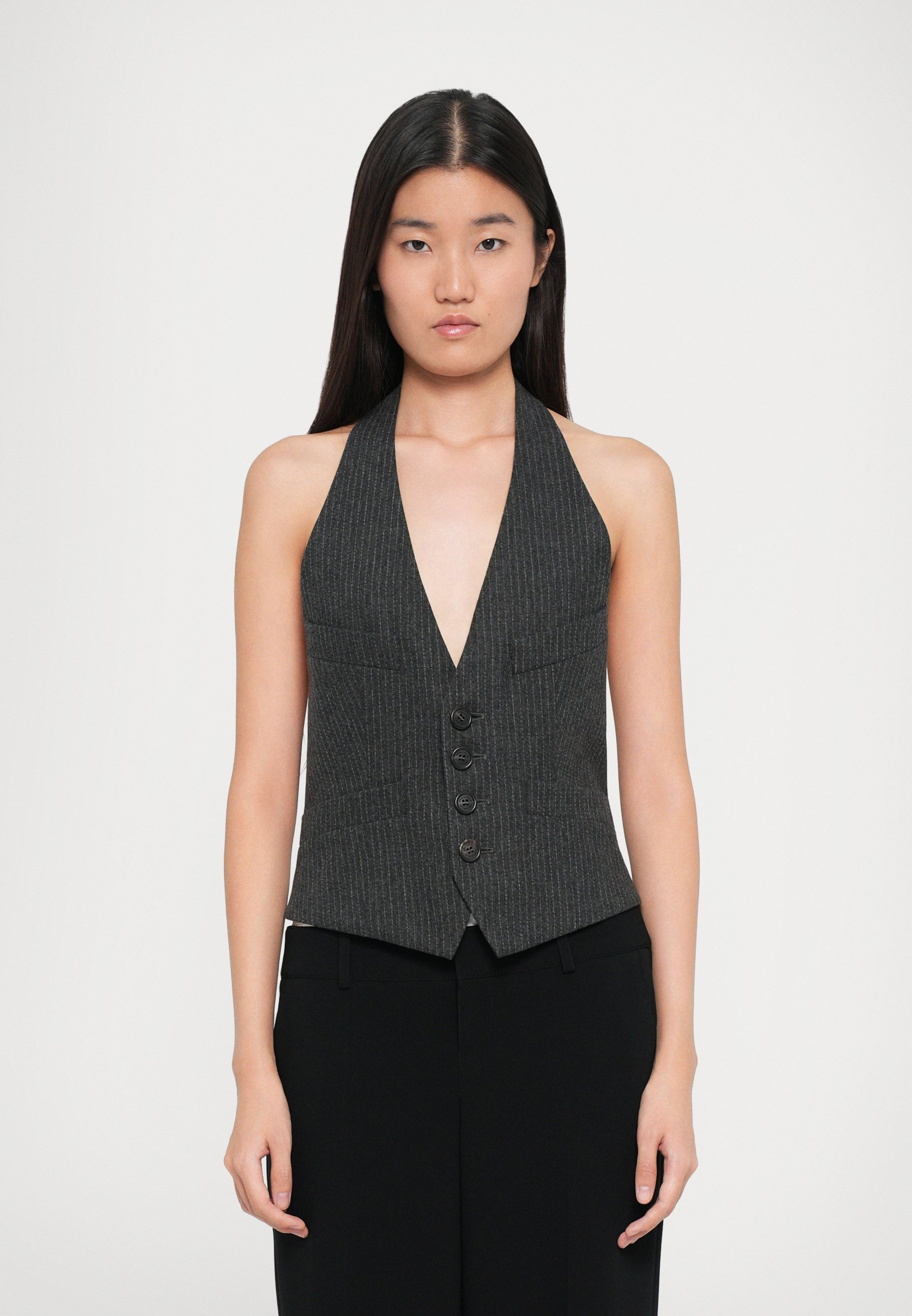 Dsquared2 BIANCA PINSTRIPE - Vest - antraciet