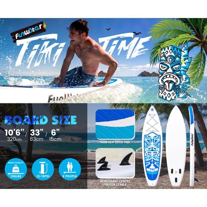 Tavola da SUP gonfiabile FunWater 320 x 84 x 15 cm (10'6
