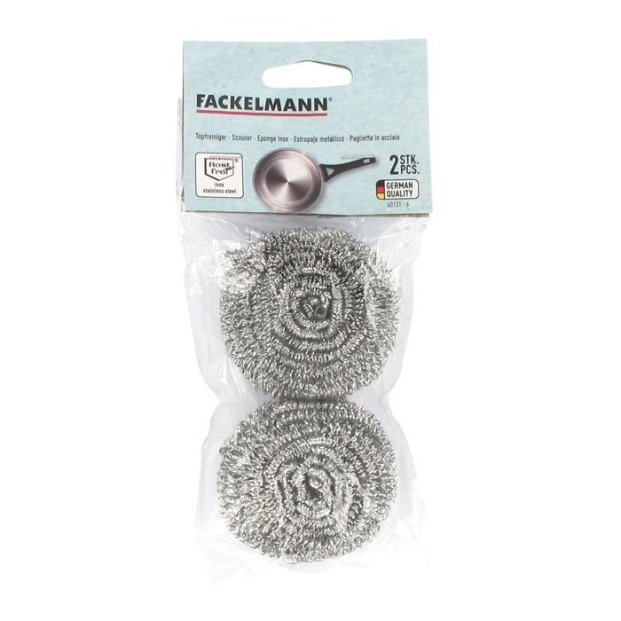 Set of 2 stainless steel sponges Fackelmann Tecno