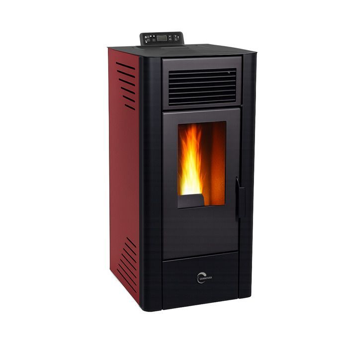 Poêle à granulés étanche Anita 11,6 kW Bordeaux Sannover