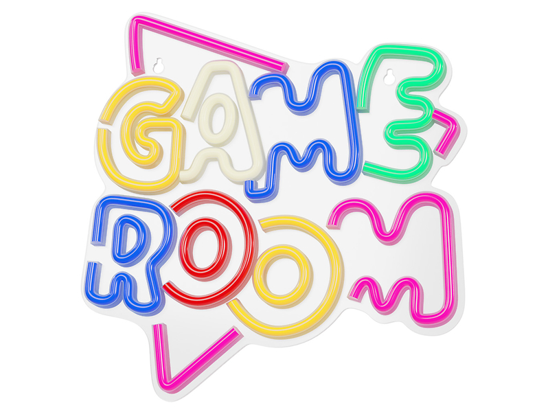 Kinkiet neonowy dziecięcy Game Room LED mix kolorów