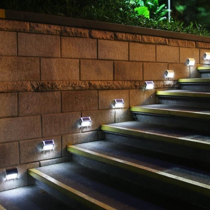 Aplique solar de pared exterior impermeable - LUMISKY - 3 LED blancos - 2 modos de iluminación