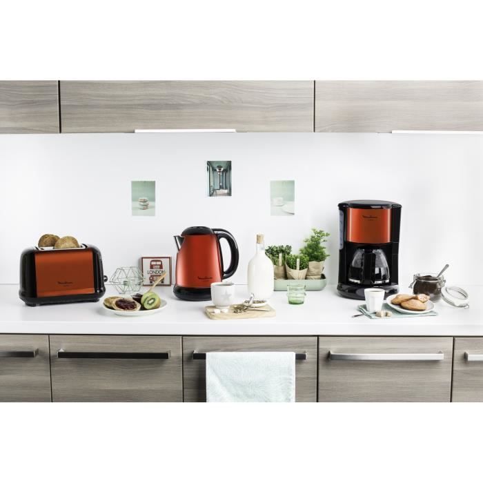 Tostapane MOULINEX Subito a 2 fette, rosso, 7 impostazioni, LT260D11