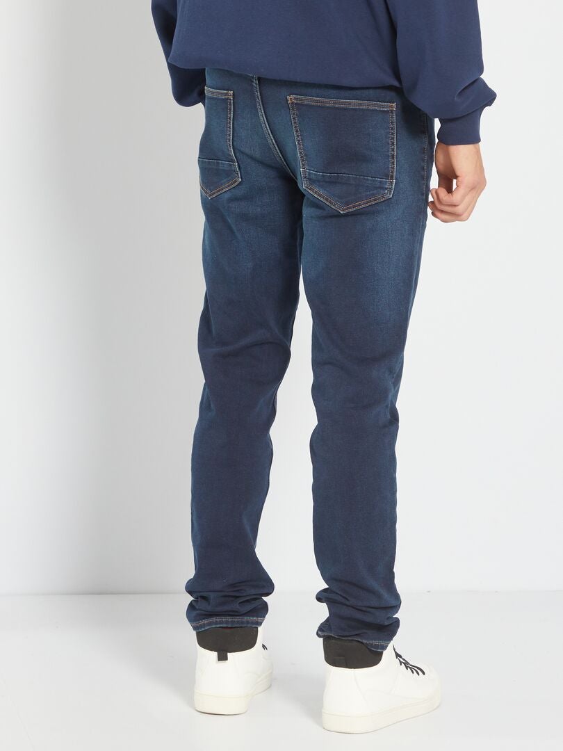 Pantalones vaqueros ajustados elásticos - Talla L30 - AZUL