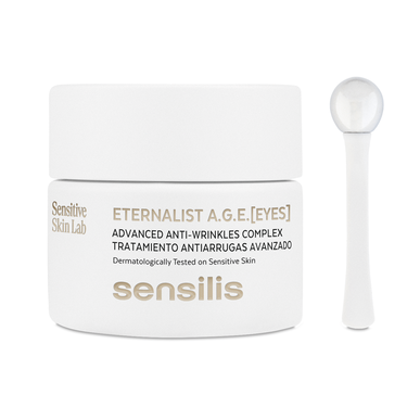 Sensilis Sensitive Skin Lab Eternalist AGE Eyes Kiinteyttävä silmänympärysvoide Ryppyjä ja turvotusta vastaan Tummat silmänaluset 20 ml 20 ml