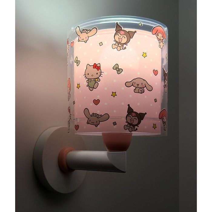 Dalber Applique murale pour enfants Hello Kitty & Friends, Kuromi, My Melody et Cinnamoroll enfants