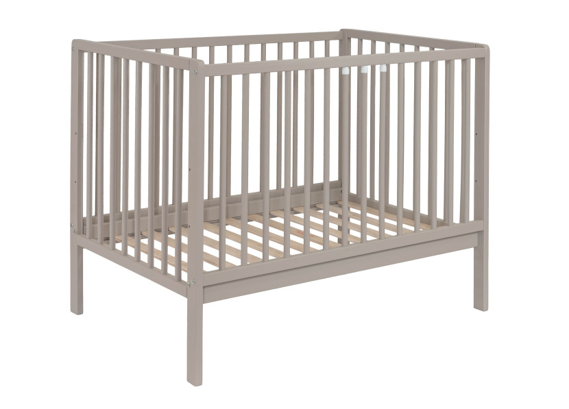Łóżeczko JULIA kolor Taupe 100x60bukowe dostawka